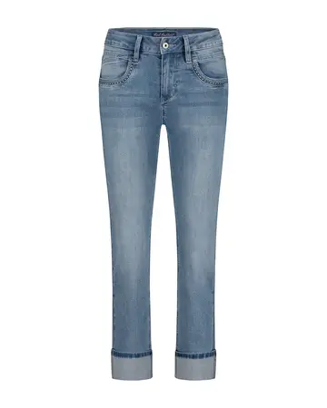 Red Button - Trendy jeans - Stonewashed Denim - Kate denim & embroid. pockets