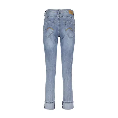 Red Button - Trendy jeans - Stonewashed Denim - Laila & rips midstone