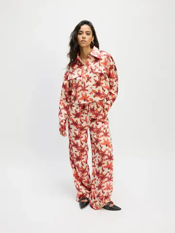 Refined - Katoenen broek - Rood - Sem Pants - R2502191606