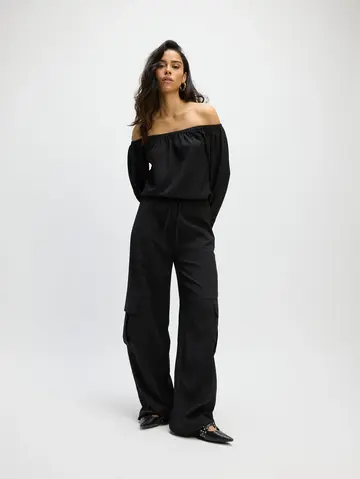 Refined - Katoenen broek - Zwart - Nevada Pants - R2502157619