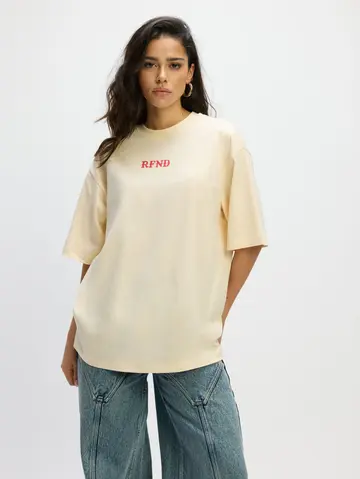 Refined - T-shirt korte mouw - Ecru - Maggy T-Shirt - R2502813625