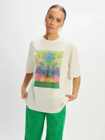 Refined - T-shirt korte mouw - Ecru - Maggy T-Shirt - R2503713635