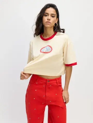 Refined - T-shirt korte mouw - Ecru - Marlow T-Shirt - R2502813629