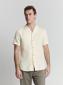 Shirt short sleeve revers coll