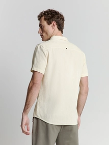 Shirt short sleeve revers coll