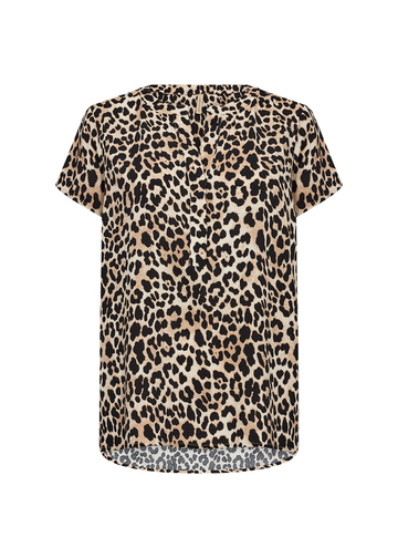 Soyaconcept - Blouse korte mouw - Beige - SC-Pietta 1