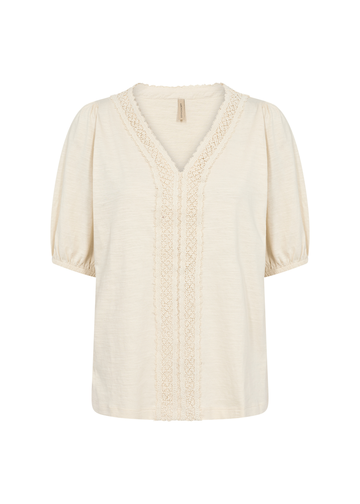 Soyaconcept - Blouse korte mouw - Ecru - Sc-Babette 67