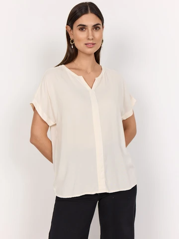 Soyaconcept - Blouse korte mouw - Ecru - SC-Radia 9