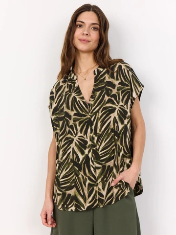 Soyaconcept - Blouse korte mouw - Groen - Sc-Roksana 2