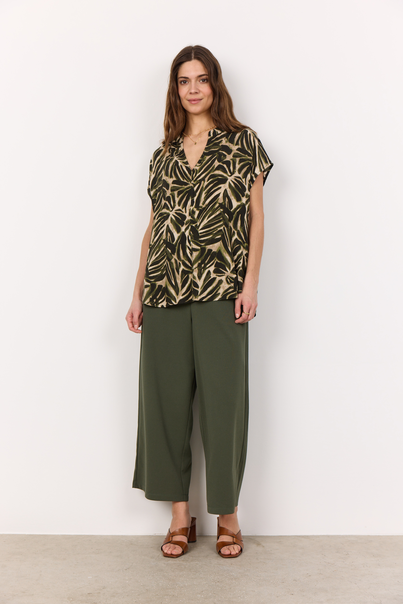 Soyaconcept - Blouse korte mouw - Groen - Sc-Roksana 2