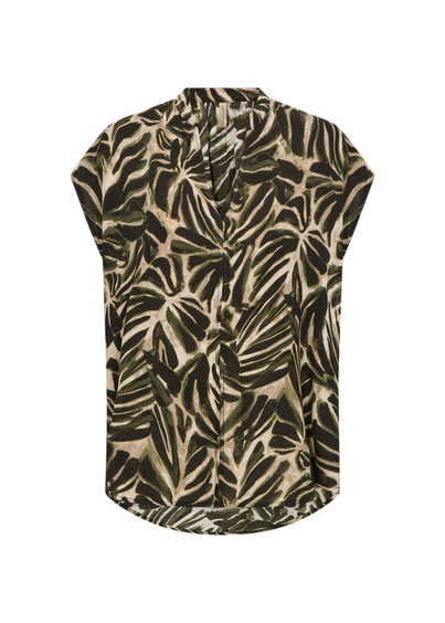 Soyaconcept - Blouse korte mouw - Groen - Sc-Roksana 2