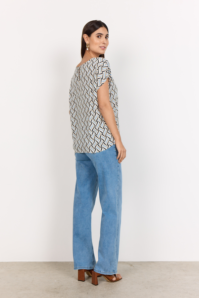 soyaconcept - Blouse korte mouw - Lichtblauw - Sc-Penny 1