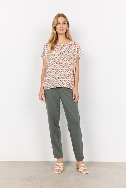 soyaconcept - Blouse korte mouw - Oranje - Sc-Penny 1