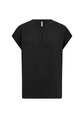soyaconcept - Blouse korte mouw - Zwart - Sc-Poula 1