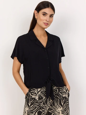 Soyaconcept - Blouse korte mouw - Zwart - Sc-Radia 69