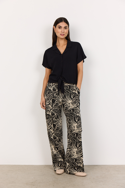 Soyaconcept - Blouse korte mouw - Zwart - Sc-Radia 69