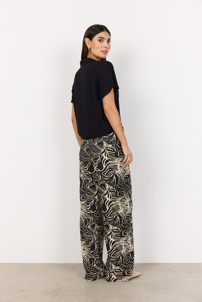 Soyaconcept - Blouse korte mouw - Zwart - Sc-Radia 69