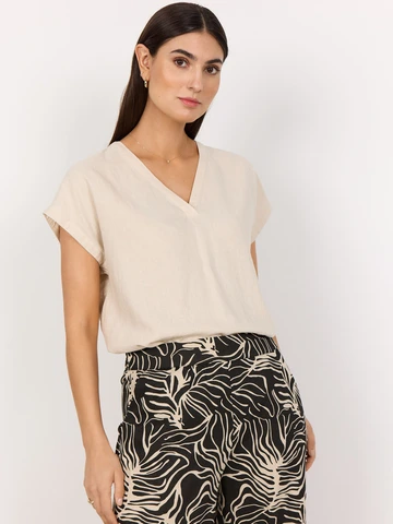 Soyaconcept - Blouse lange mouw - Beige - Sc-Ina 51 - 40609