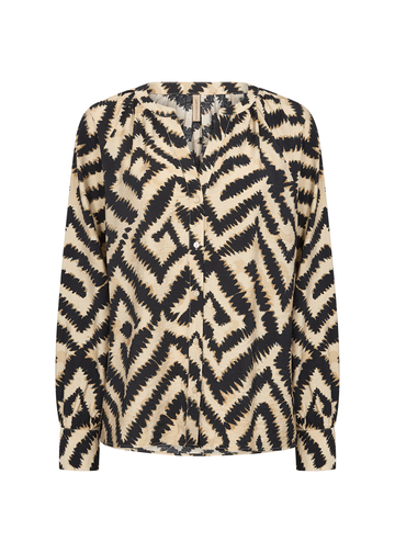 Soyaconcept - Blouse lange mouw - Beige - SC-Pixi 2