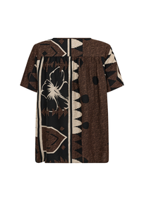 Soyaconcept - Blouse lange mouw - Bruin - Sc-Rosalie 1