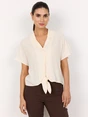 Soyaconcept - Blouse lange mouw - Ecru - Sc-Radia 69 - 17353