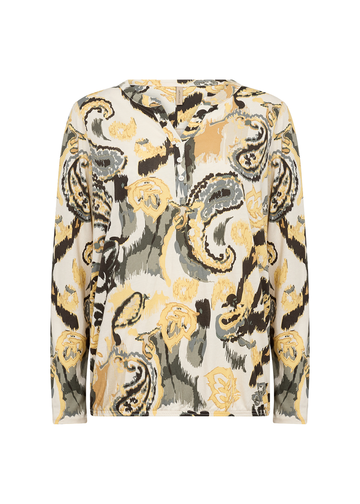 Soyaconcept - Blouse lange mouw - Geel - Sc-Felicity Aop 502