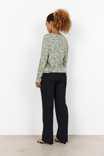 soyaconcept - Blouse lange mouw - Grijs - Sc-Felicity Aop 493