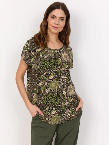 Soyaconcept - Blouse lange mouw - Groen - Sc-Rosine 2