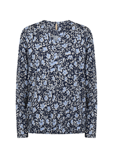 soyaconcept - Blouse lange mouw - Lichtblauw - Sc-Felicity Aop 493