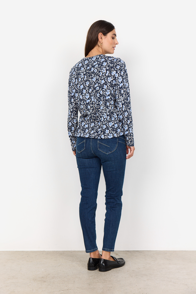 soyaconcept - Blouse lange mouw - Lichtblauw - Sc-Felicity Aop 493