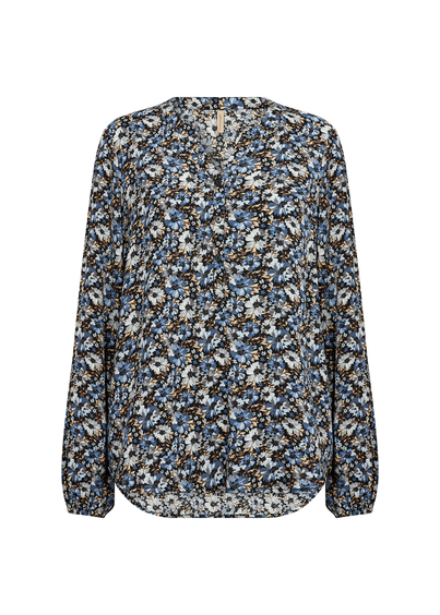 soyaconcept - Blouse lange mouw - Lichtblauw - Sc-Olin 1