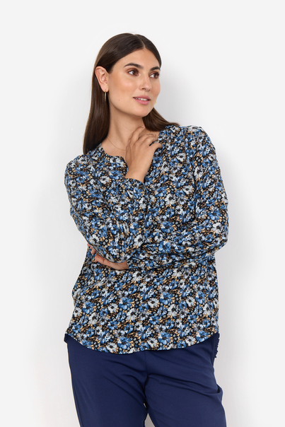 soyaconcept - Blouse lange mouw - Lichtblauw - Sc-Olin 1