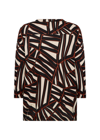 Soyaconcept - Blouse lange mouw - Roest - Sc-Felicity Aop 510