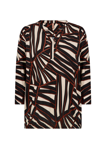Soyaconcept - Blouse lange mouw - Roest - Sc-Felicity Aop 510