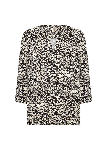 Soyaconcept - Blouse lange mouw - Zwart - SC-Marica AOP 316