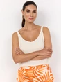 Soyaconcept - T-shirt korte mouw - Ecru - Sc-Radia 213