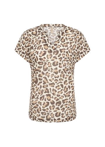 Soyaconcept - Trendy T-shirt korte mouw - Bruin - Sc-Aretha 41
