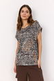 Soyaconcept - Trendy T-shirt korte mouw - Bruin - Sc-Galina 55 - 26994