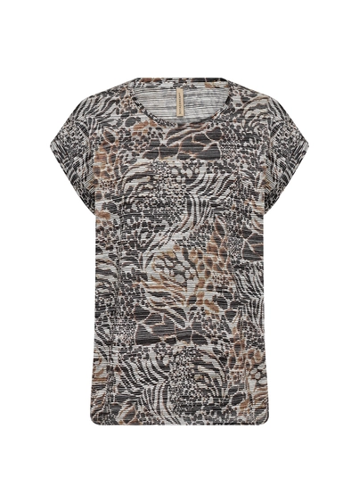 Soyaconcept - Trendy T-shirt korte mouw - Bruin - Sc-Galina 55 - 26994