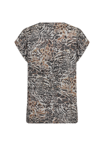 Soyaconcept - Trendy T-shirt korte mouw - Bruin - Sc-Galina 55
