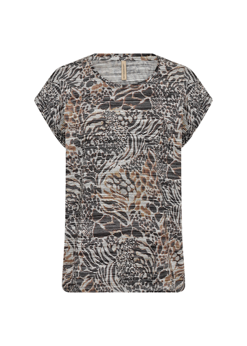 Soyaconcept - Trendy T-shirt korte mouw - Bruin - Sc-Galina 55