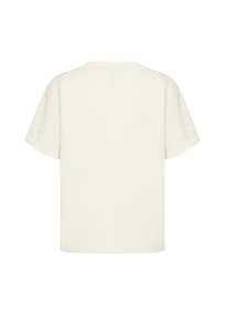 Soyaconcept - Trendy T-shirt korte mouw - Ecru - Sc-Banu 235