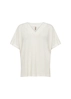 Soyaconcept - Trendy T-shirt korte mouw - Ecru - Sc-Delia 1 - 25.683
