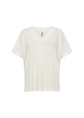Soyaconcept - Trendy T-shirt korte mouw - Ecru - Sc-Delia 1 - 25.683