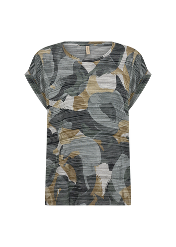 Soyaconcept - Trendy T-shirt korte mouw - Grijs - Sc-Galina 54