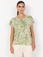 Soyaconcept - Trendy T-shirt korte mouw - Groen - Sc-Marica Aop 330