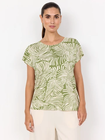 Soyaconcept - Trendy T-shirt korte mouw - Groen - Sc-Marica Aop 330