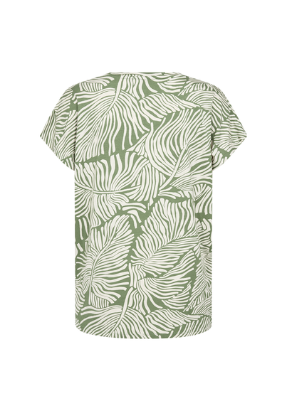 Soyaconcept - Trendy T-shirt korte mouw - Groen - Sc-Marica Aop 330
