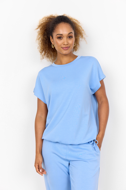 soyaconcept - Trendy T-shirt korte mouw - Lichtblauw - Sc-Banu 169