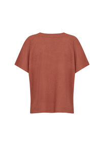 Soyaconcept - Trendy T-shirt korte mouw - Roest - Sc-Delia 1